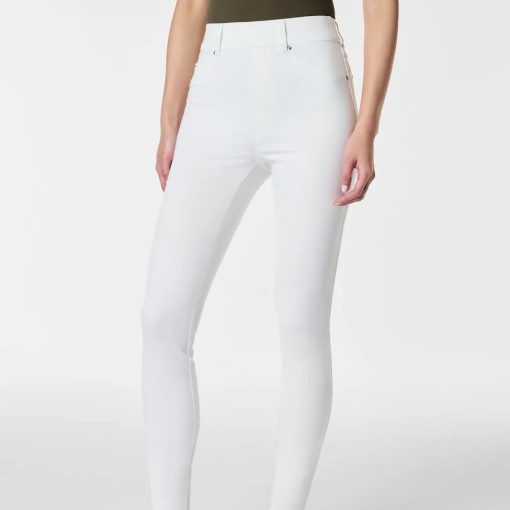 NWT SPANX Ankle Skinny Jeans, White XL